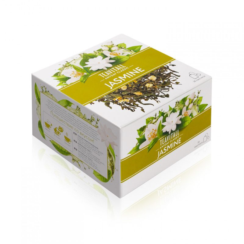 Чай зеленый TEAVITALL ANYDAY CLASSIC «Жасмин», 38 фильтр-пакетов